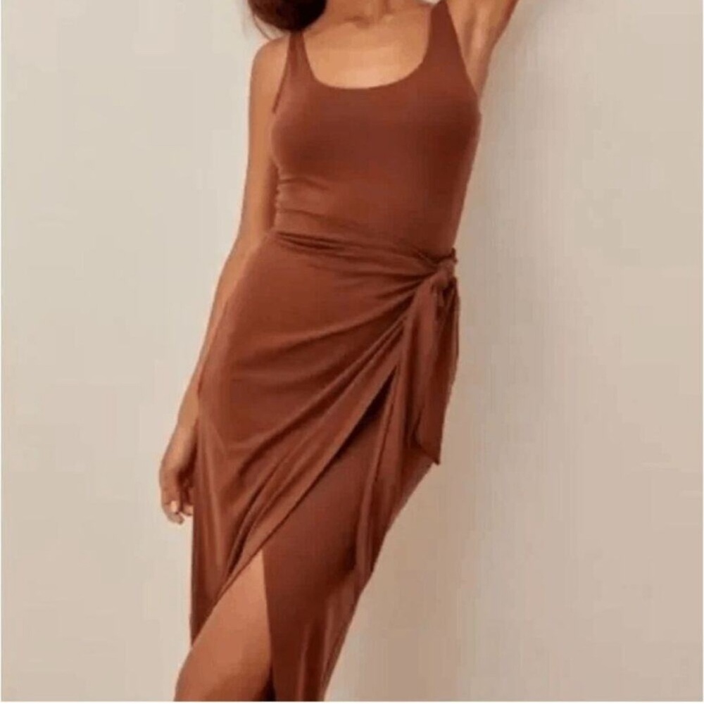 Reformation Chestnut Brown Dress